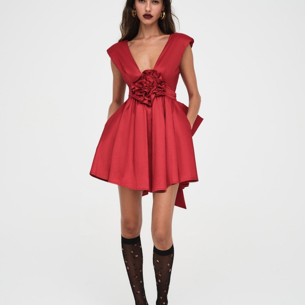 For Love & Lemon Rose Mini Dress